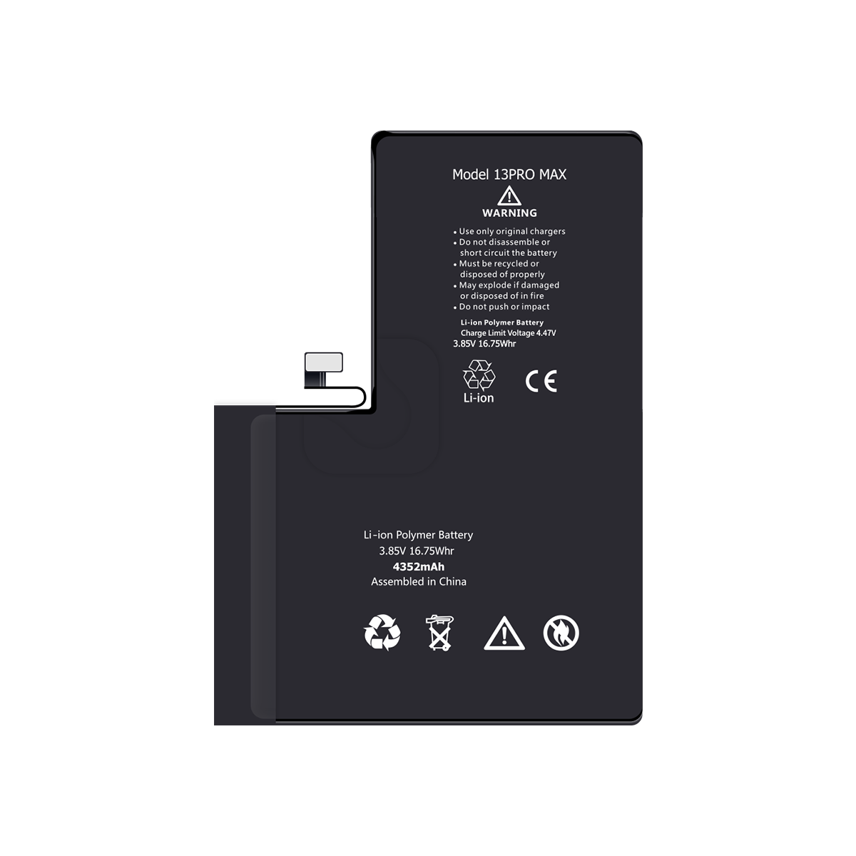 Akumulator iPhone - 13 Pro Max Bez Taśmy (BMS Connect)
